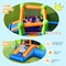 Outdoor Inflatable Bounce House With Slide Mesh Wall For 3 Children Ages 3-10